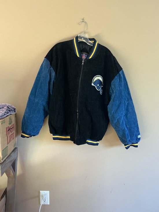 NFL Other - Vtg y2K NFL San Diego Chargers Suede Jacket M Game Day label as new